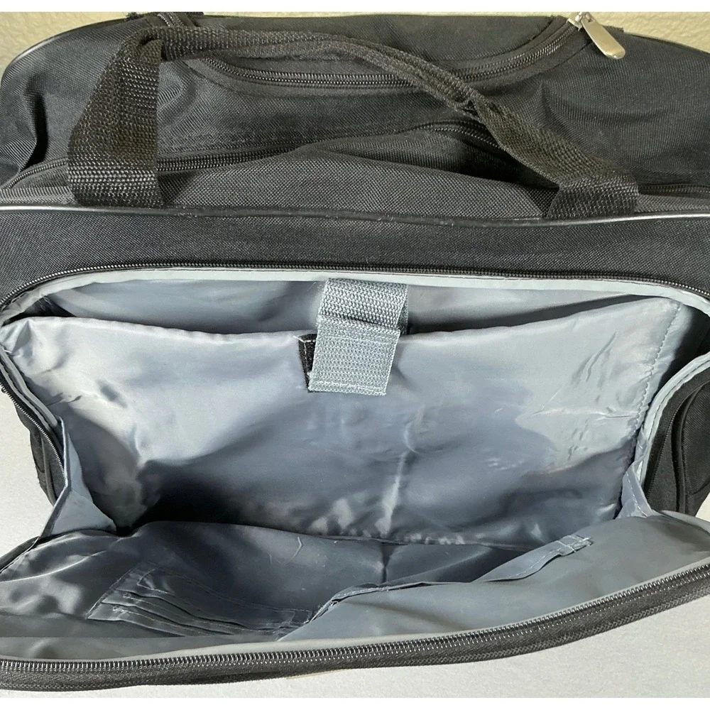Protege Rolling Travel‎ Carry On Laptop Bag Black Wheeled Luggage Telescopic